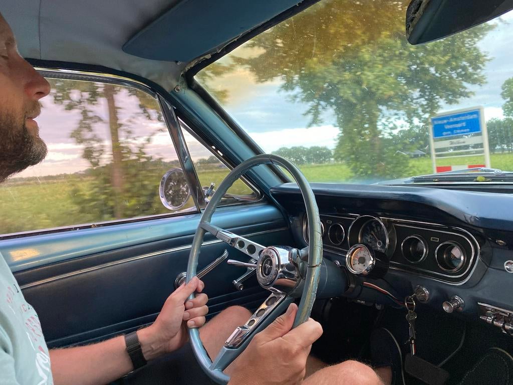 Ford Mustang 1966 Blauw oldtimer, foto 10