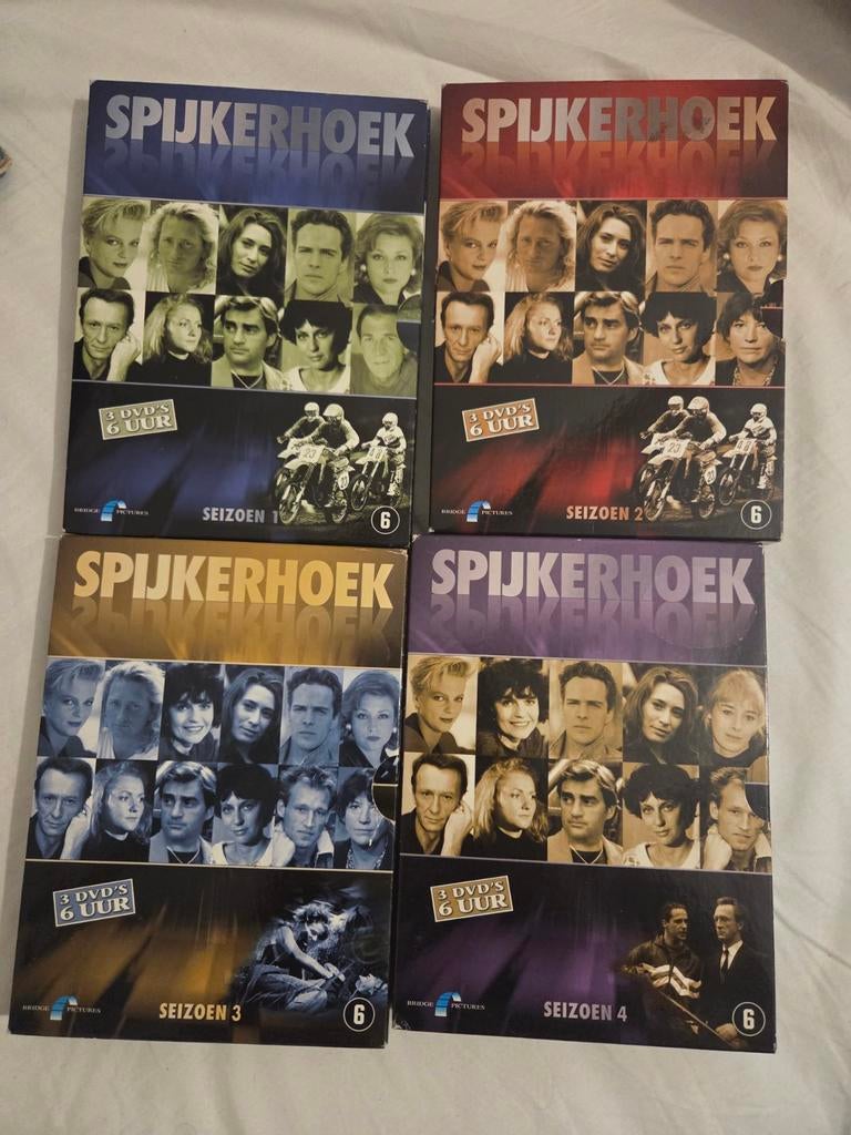 SPIJKERHOEK SEIZOEN 1.2.3 EN 4, Cd's en Dvd's, Dvd's | Tv en Series, Ophalen, Gebruikt, Boxset, Vanaf 6 jaar