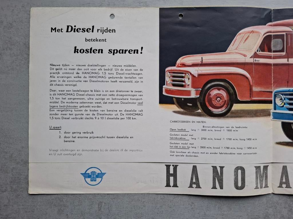 Hanomag Diesel folder, Ophalen of Verzenden, Gelezen, Overige merken