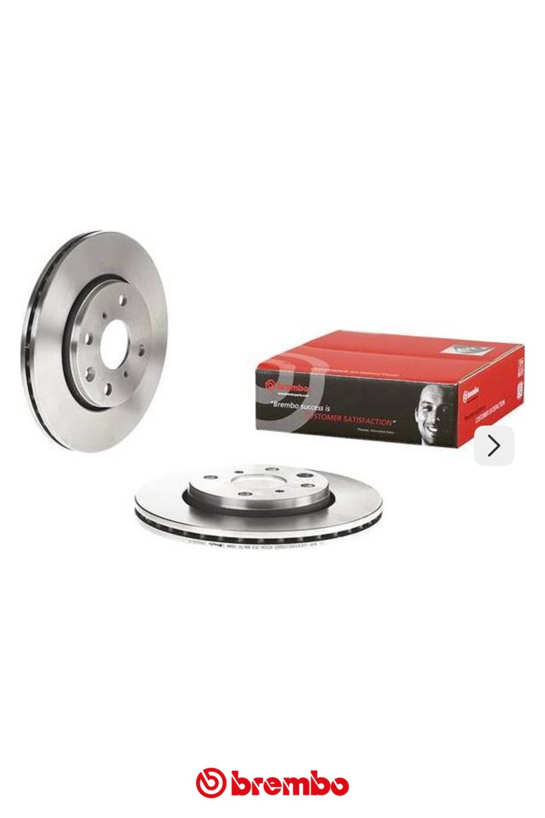 Nieuw in doos 2 x Brembo remschijven voor een Aygo, C1; 107, Ophalen of Verzenden, Nieuw, Peugeot