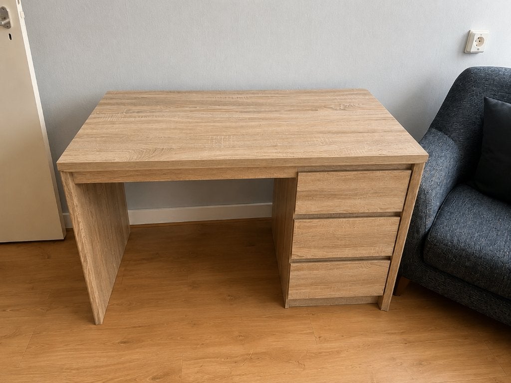 JYSK Hallund bureau met lades, Ophalen, Gebruikt, 120 cm, Scandinavisch
