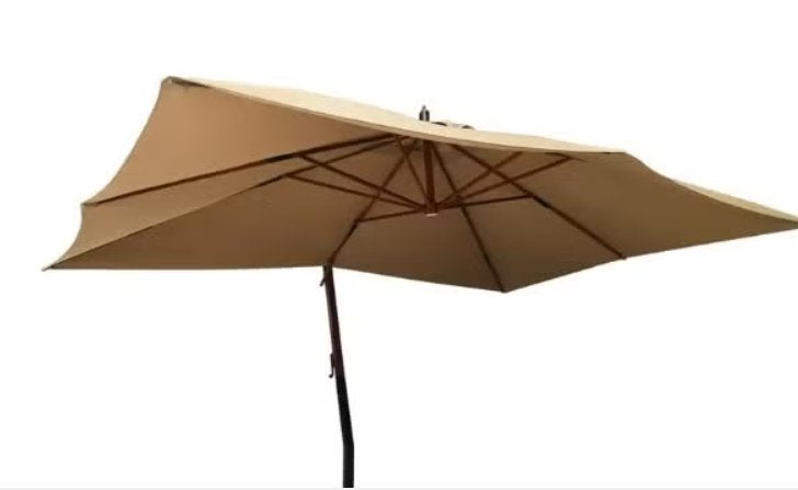 Nieuwe zweefparasol taupe 400 bij 300 cm, Tuin en Terras, Ophalen, Nieuw, Zweefparasol, Waterdicht