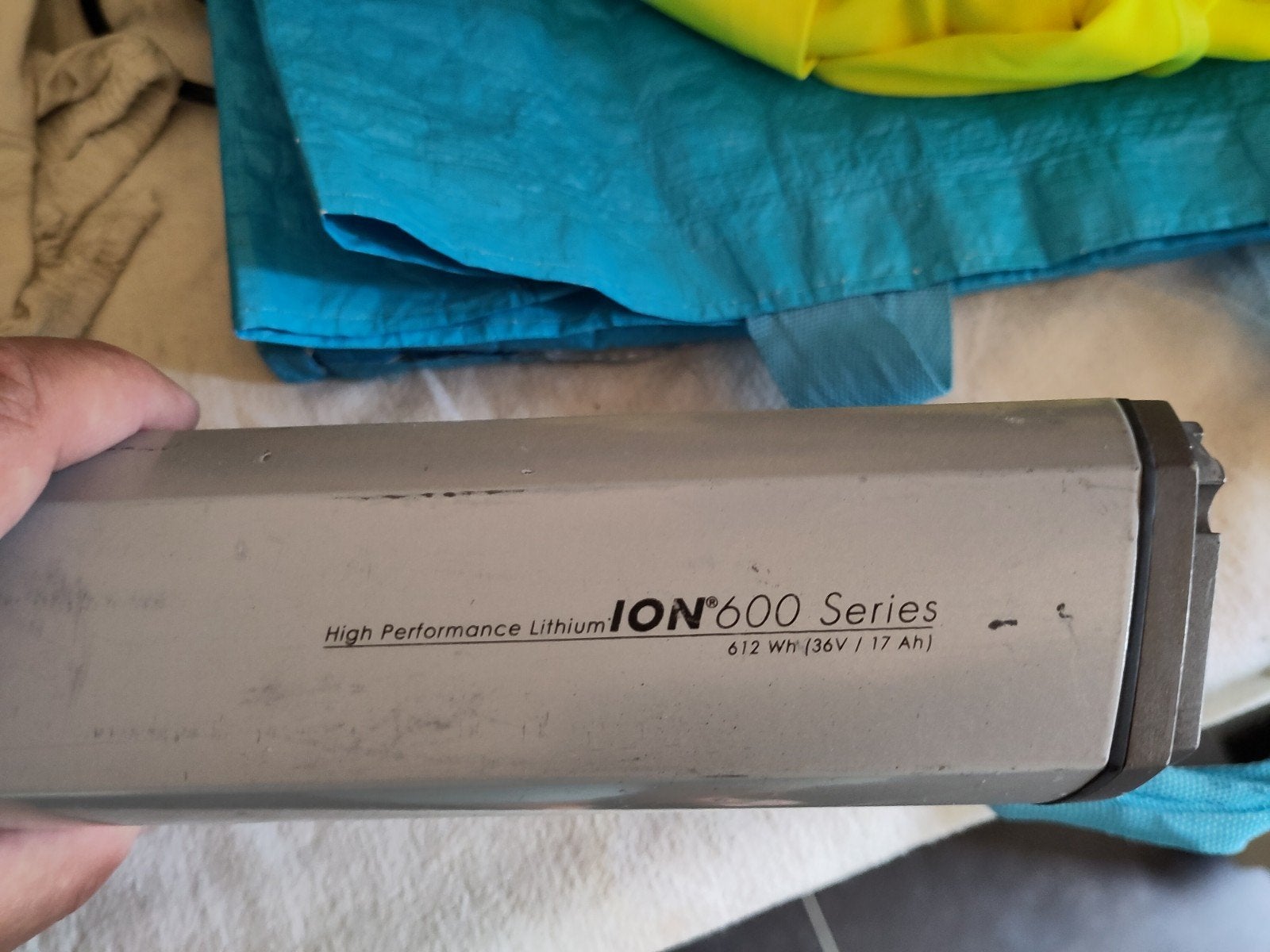 Sparta Accu ION 600 Series 36V 17Ah 612Wh, Ophalen, Gebruikt