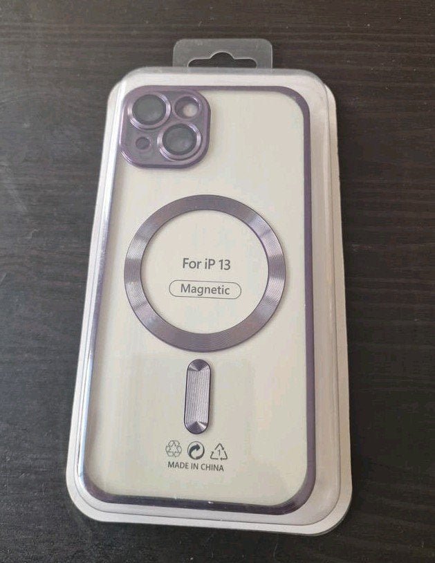 Nieuw iPhone 13 Hoesje - Paars met MagSafe, Kunststof, IPhone 13, Paars, Overige merken
