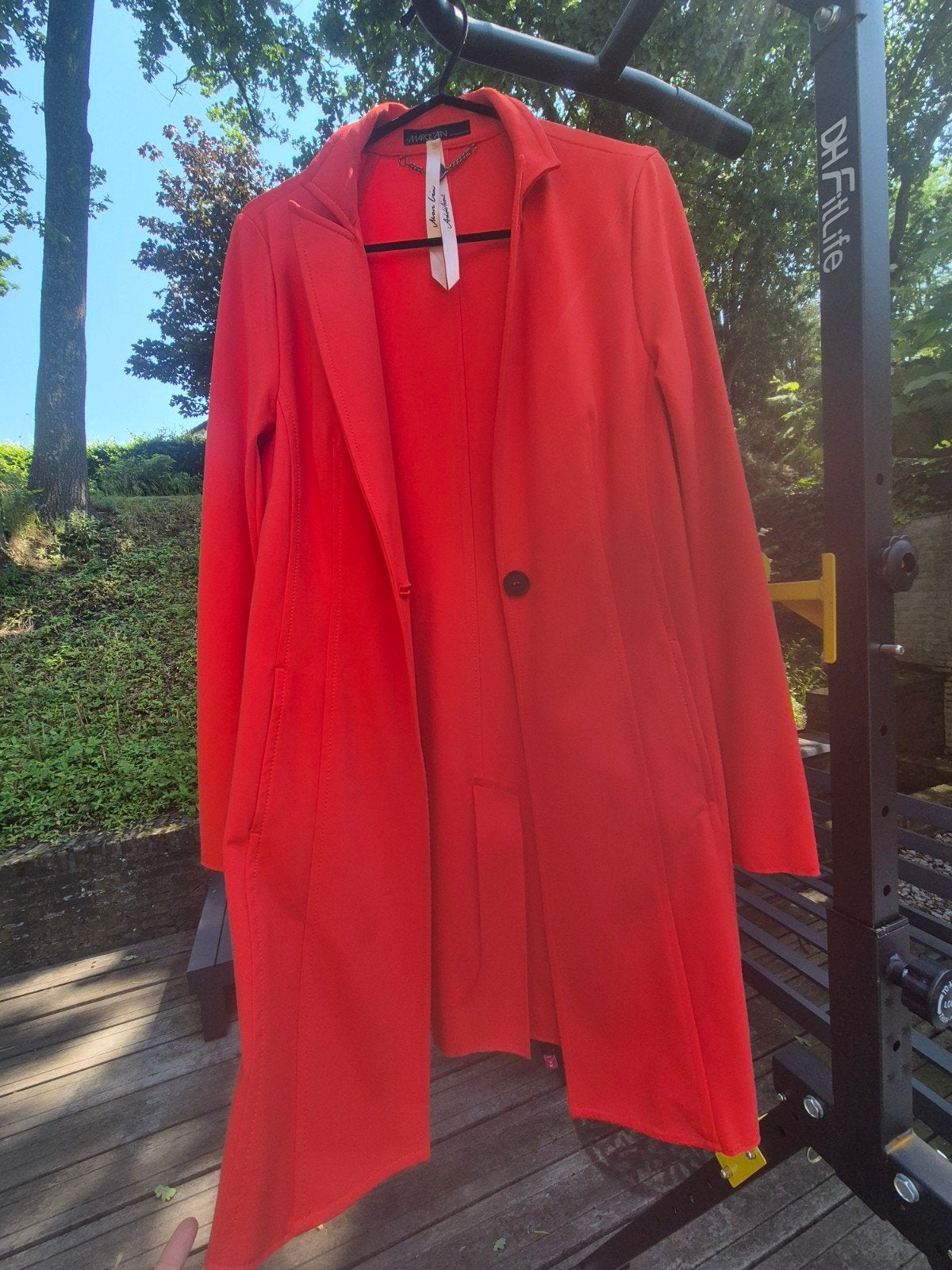 Marc Cain Additions Lange Blazer/Jas, Maat 38/40 (M), Marc Cain, Nieuw, Oranje