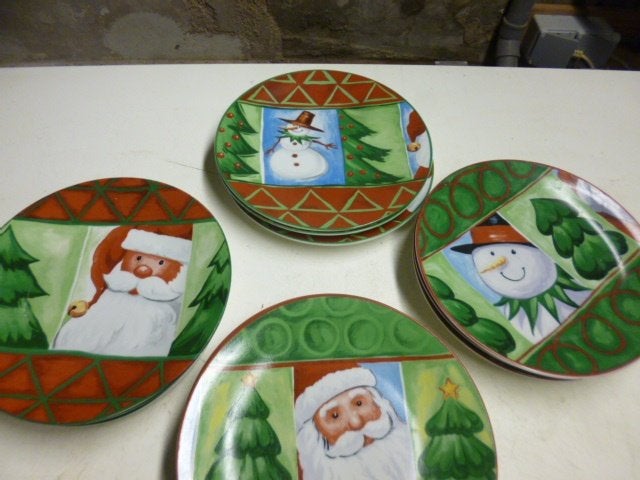 kerstbordjes allemaal verschillend veel enkele stuks, Ophalen of Verzenden, Bord(en), Overige stijlen, Glas