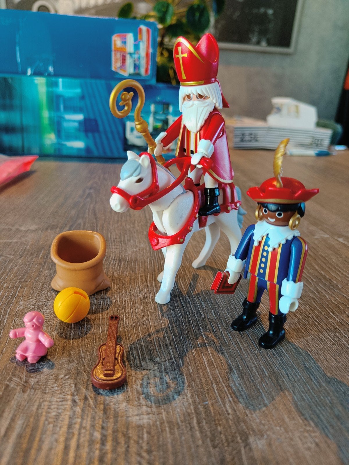 Playmobil 4893 Sinterklaas met paard en Piet, Kinderen en Baby's, Speelgoed | Playmobil, Gebruikt, Complete set, Figuren, Overige series