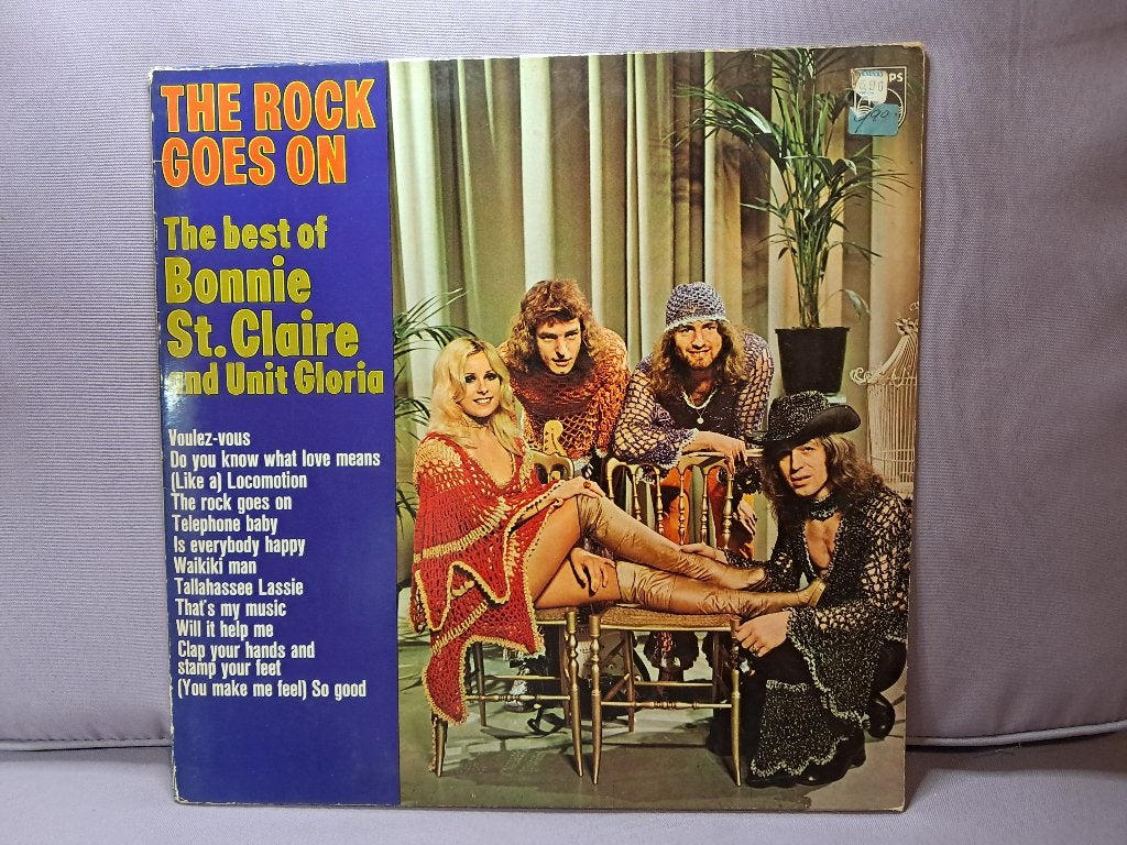lp. Bonnie St. Claire & Unit Gloria - The Rock Goes On. ex, LP, Gebruikt, Pop, Originele persing