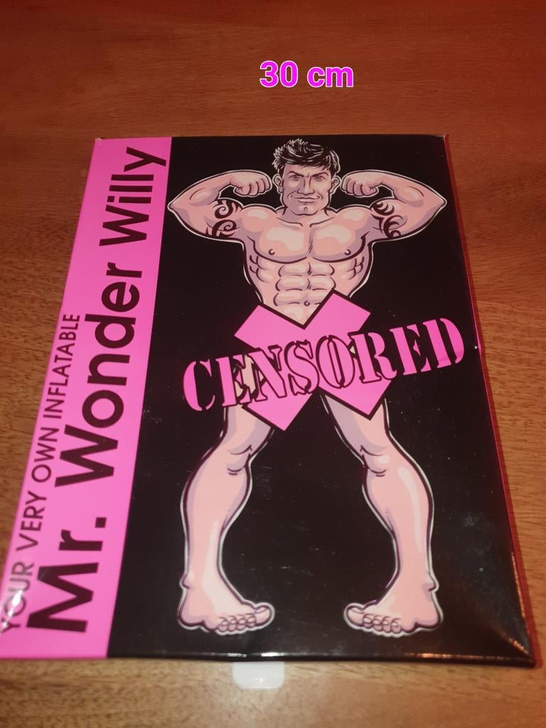 Nieuw opblaas popje - Mr. Wonder Willy - 30 cm, Ophalen of Verzenden, Nieuw