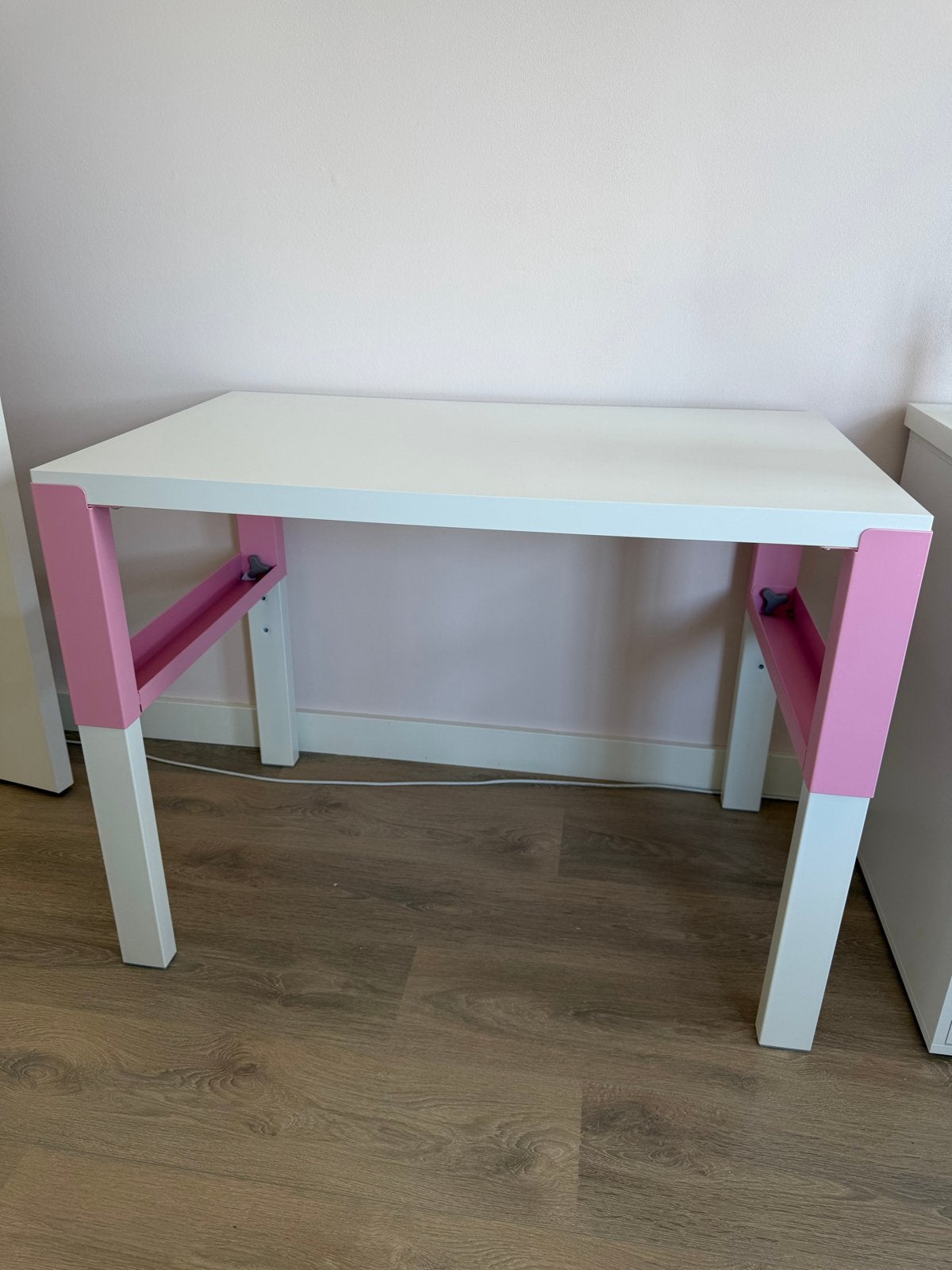 IKEA PÅHL Bureau met opzetkastje - Wit/Roze, Huis en Inrichting, Ophalen, Opbergruimte, Gebruikt, IKEA