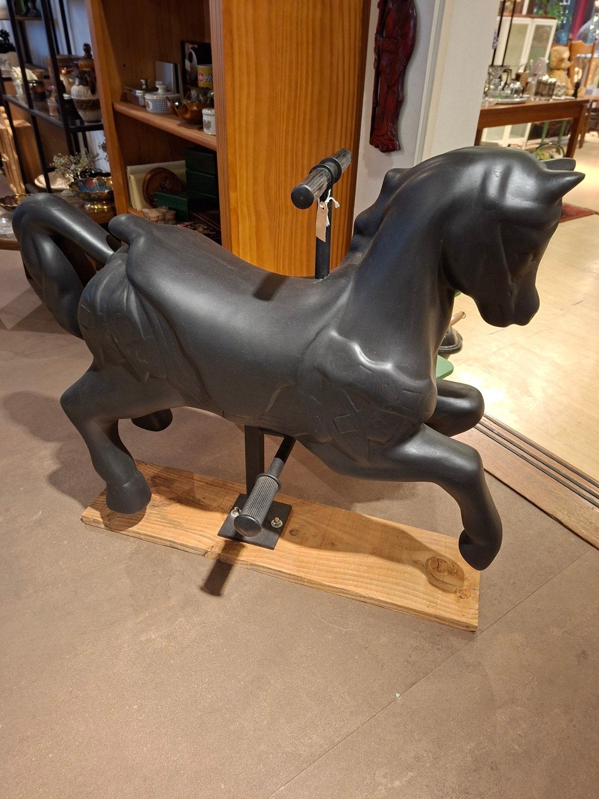 Vintage carrousel paard  van kunststof, Huis en Inrichting, Woonaccessoires | Overige, Ophalen