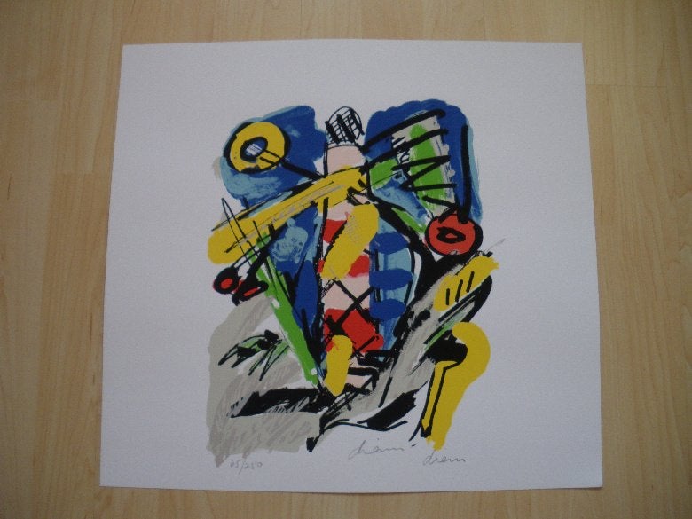 PETER DIEM zeefdruk - Jamaica Farewell, Antiek en Kunst, Kunst | Litho's en Zeefdrukken, Origineel, Ophalen of Verzenden, Zeefdruk