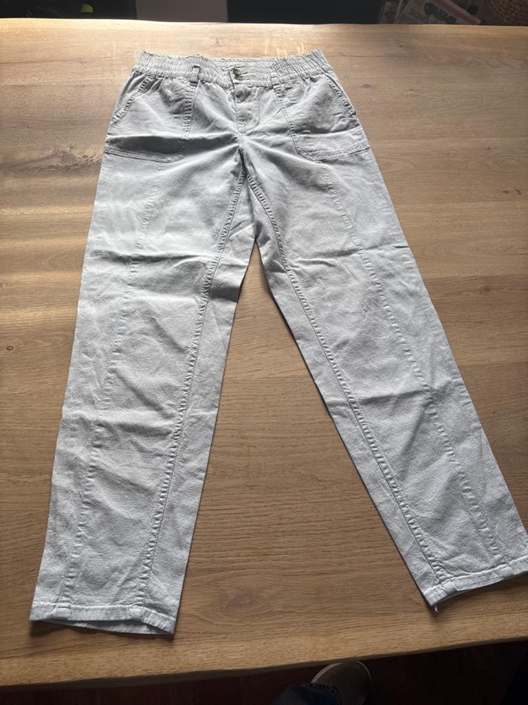 Red Button Polly linnen look broek maat 38, Maat 38/40 (M), Ophalen of Verzenden, Zo goed als nieuw, Grijs