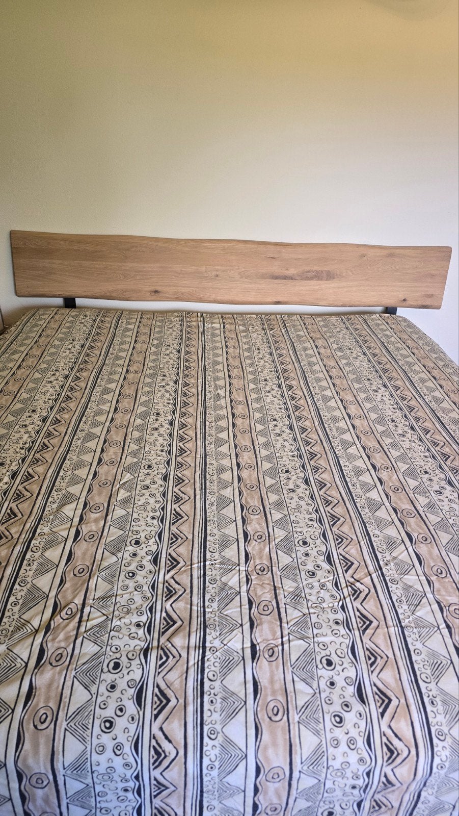 Vintage Lits-Jumeaux Dekbedovertrek 220x200 – Jaren 90 Boho, Wasbaar, Bruin, Dekbedovertrek, Katoen