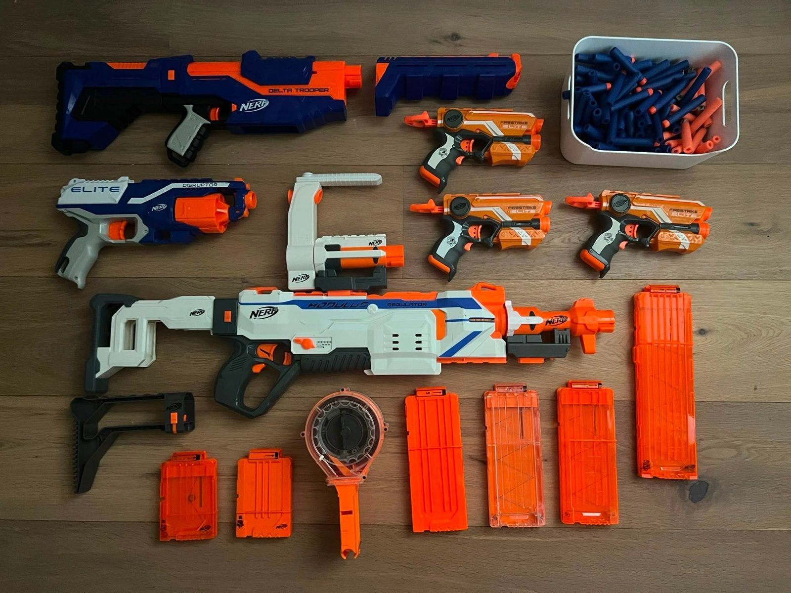 Grote Nerf Blaster Collectie met Accessoires en Darts, Ophalen, Gebruikt