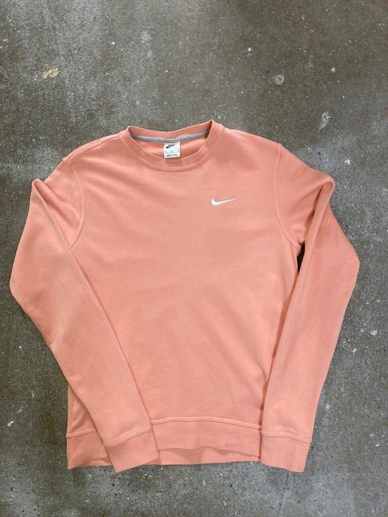 Y2k 2000s Nike Sweater - M - Pastel Pink - Vintage- Wornlook, Kleding | Heren, Maat 48/50 (M), Nike, Ophalen of Verzenden, Zo goed als nieuw