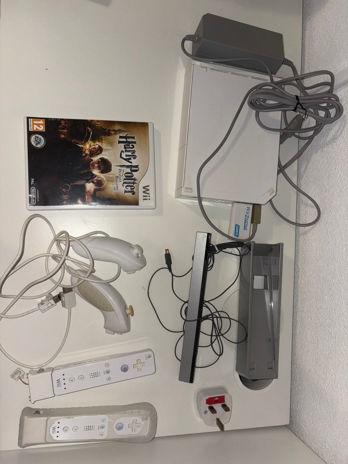 Complete Nintendo Wii Set, 2 Controllers + Harry Potter spel, Ophalen, Gebruikt, Met 3 controllers of meer, Met games