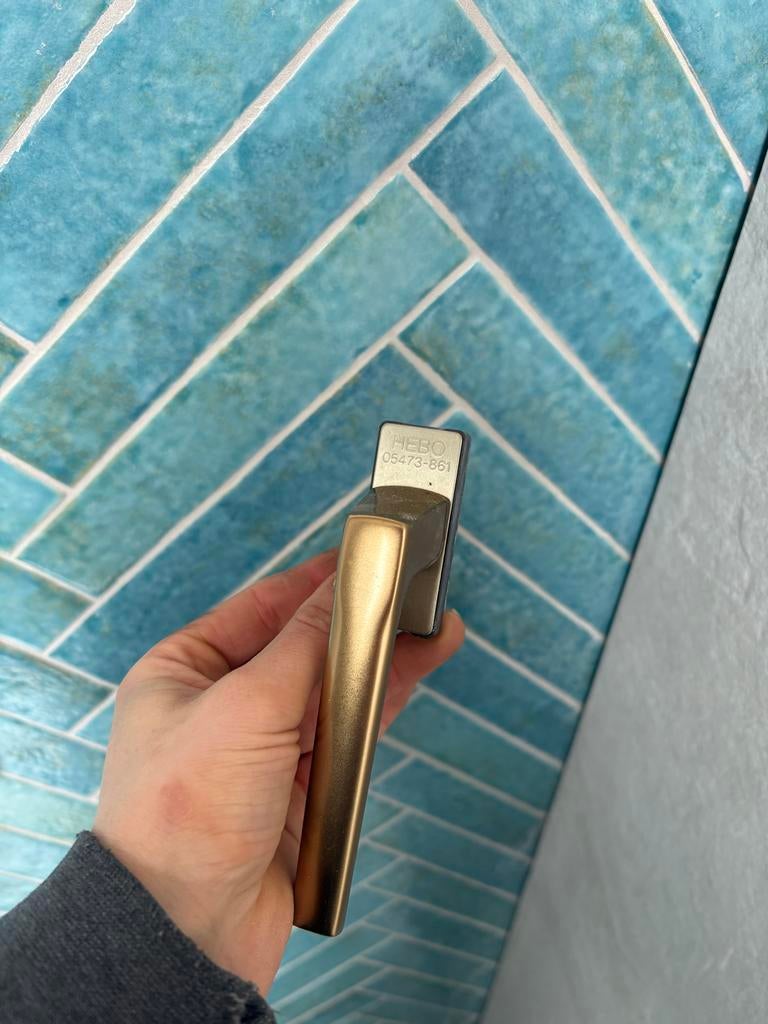 6 Hebo raamsluitingen, Ophalen, Gebruikt, Overige materialen, Klink of Kruk
