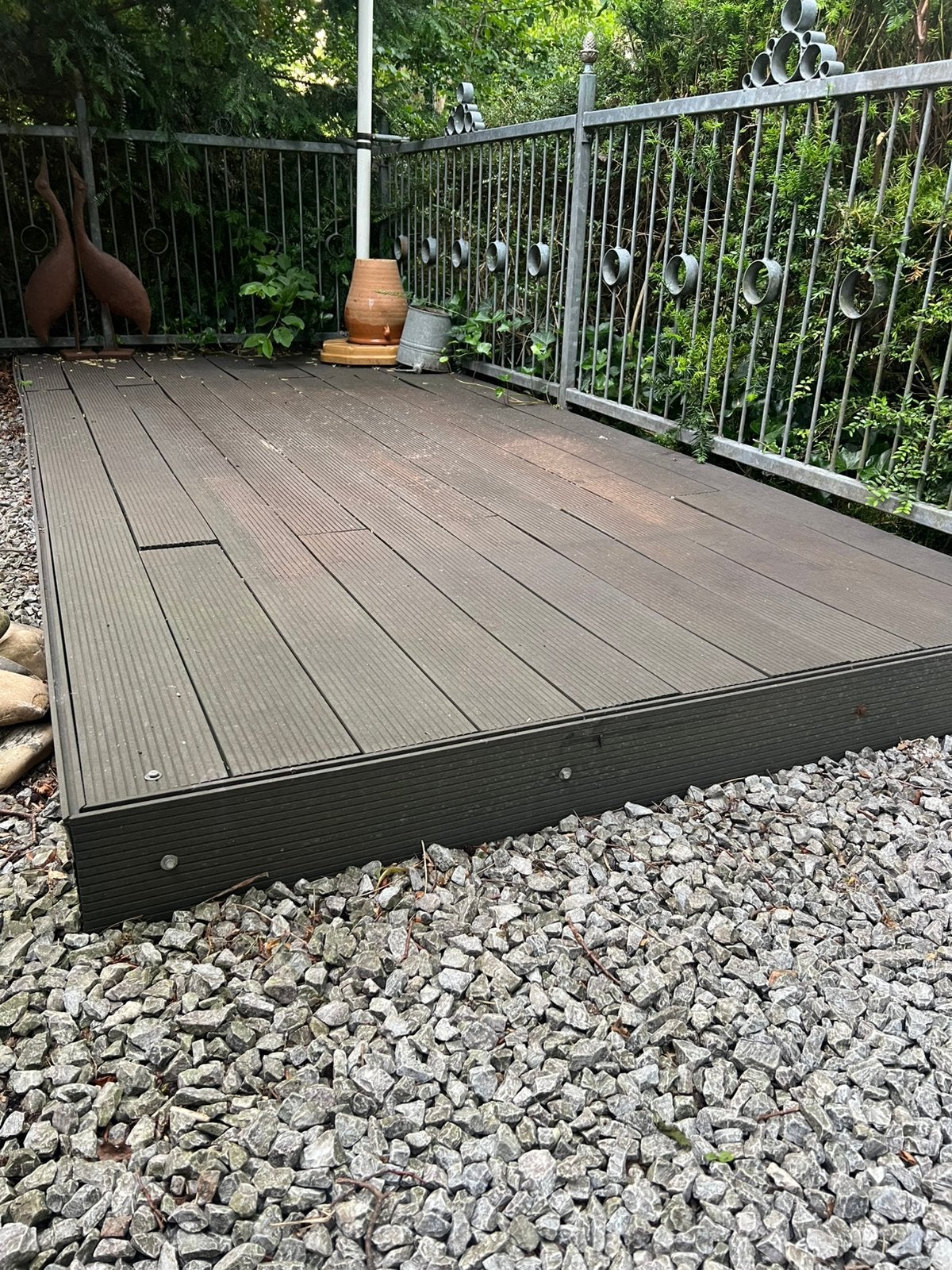Composiet vlonderplanken voor balkon, terras etc - grijs, Tuin en Terras, Terrasdelen en Vlonders, Ophalen, Gebruikt, Composiet