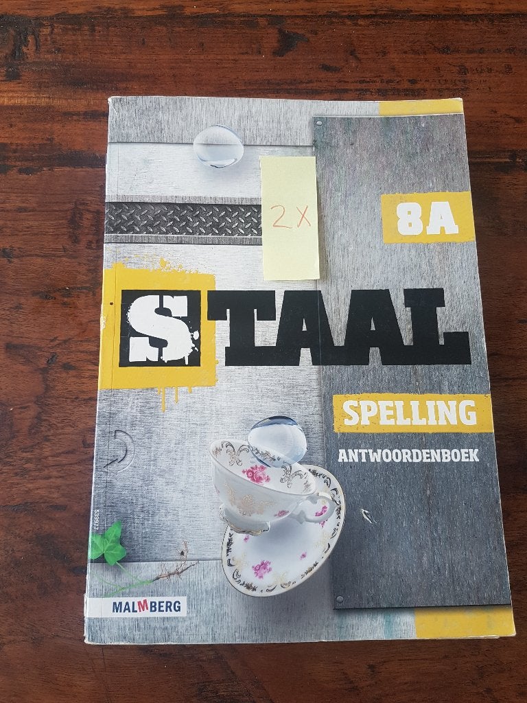 Staal antwoordenboek spelling groep 8.  5eu p.s., Boeken, Schoolboeken, Ophalen of Verzenden, Zo goed als nieuw, Overige niveaus