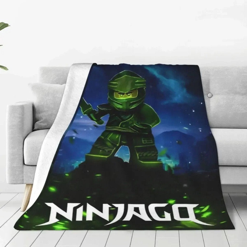 Prachtige zachte pluche deken - Lego Ninjago, Ophalen of Verzenden, Nieuw