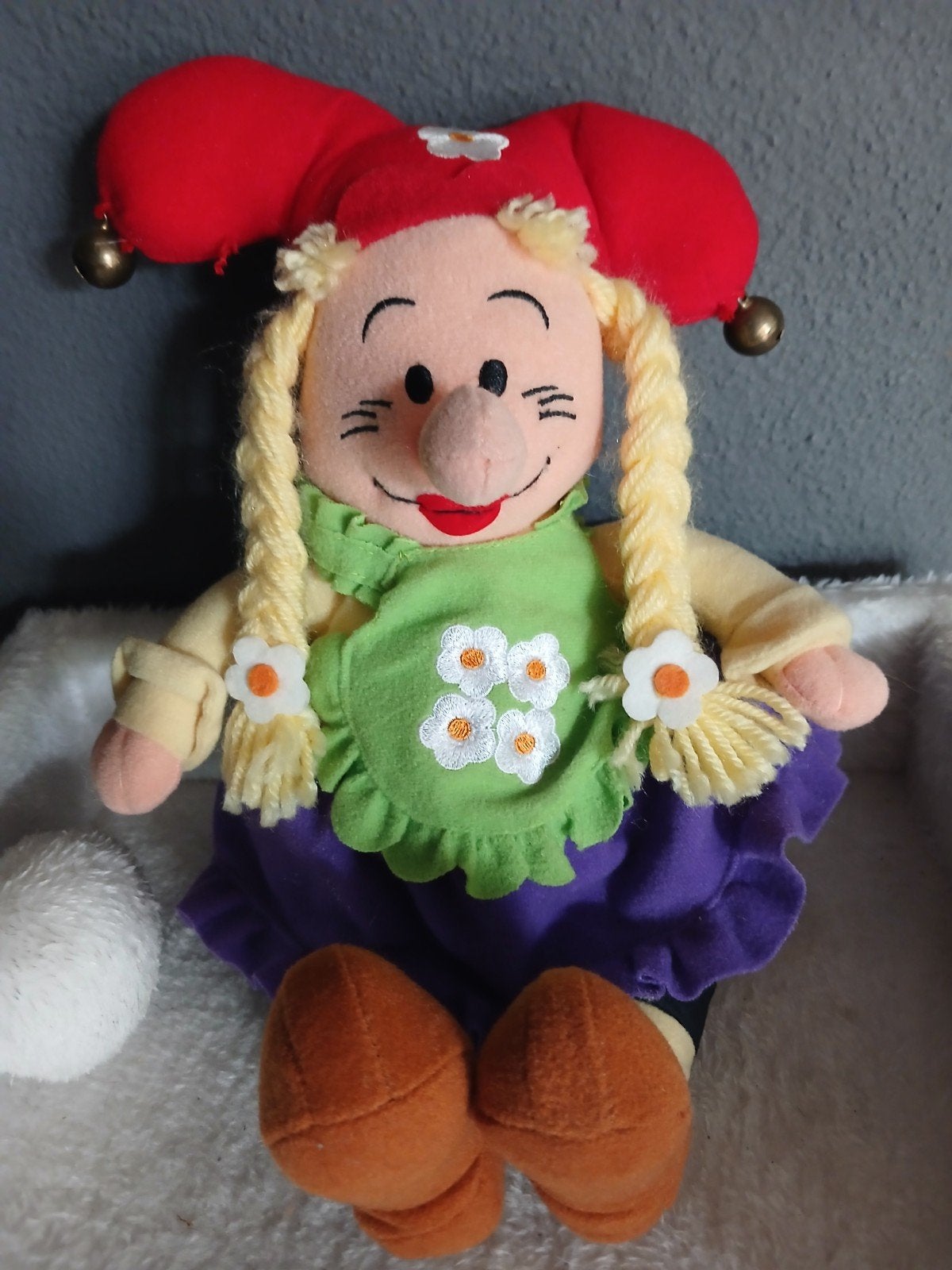 Kwebbel van Kabouter Plop knuffel popje, Gebruikt, Met geluid, Overige typen, Ophalen of Verzenden