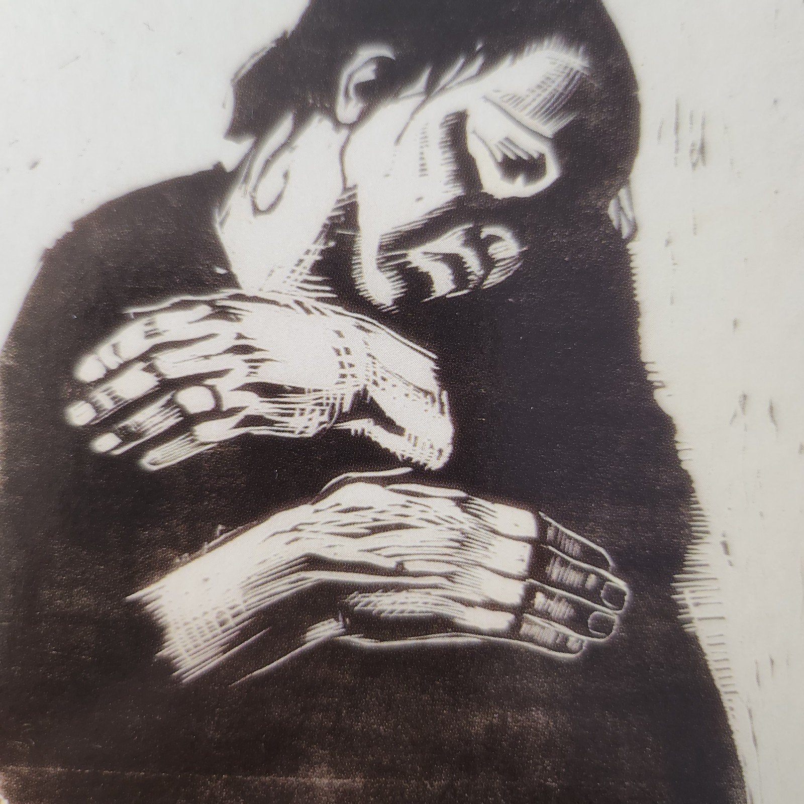 Kunstkaart Kathe Kollwitz - Die Witwe (1922/23), Verzenden, 1980 tot heden, Ongelopen, Cultuur en Media