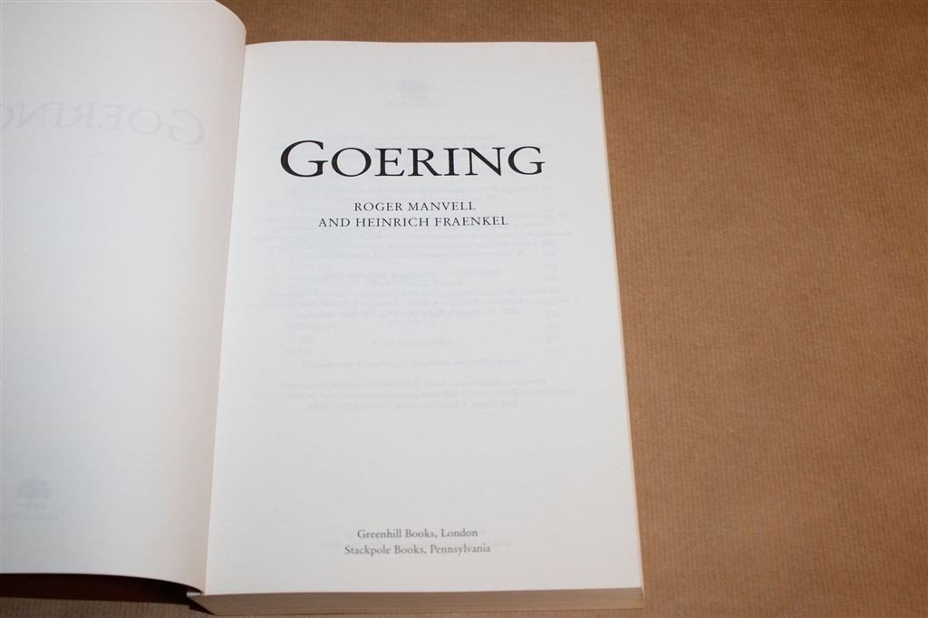 Goering — Biografie, Manvell & Fraenkel, Nazi WOII, Ophalen of Verzenden, Tweede Wereldoorlog, Zo goed als nieuw, Overige onderwerpen