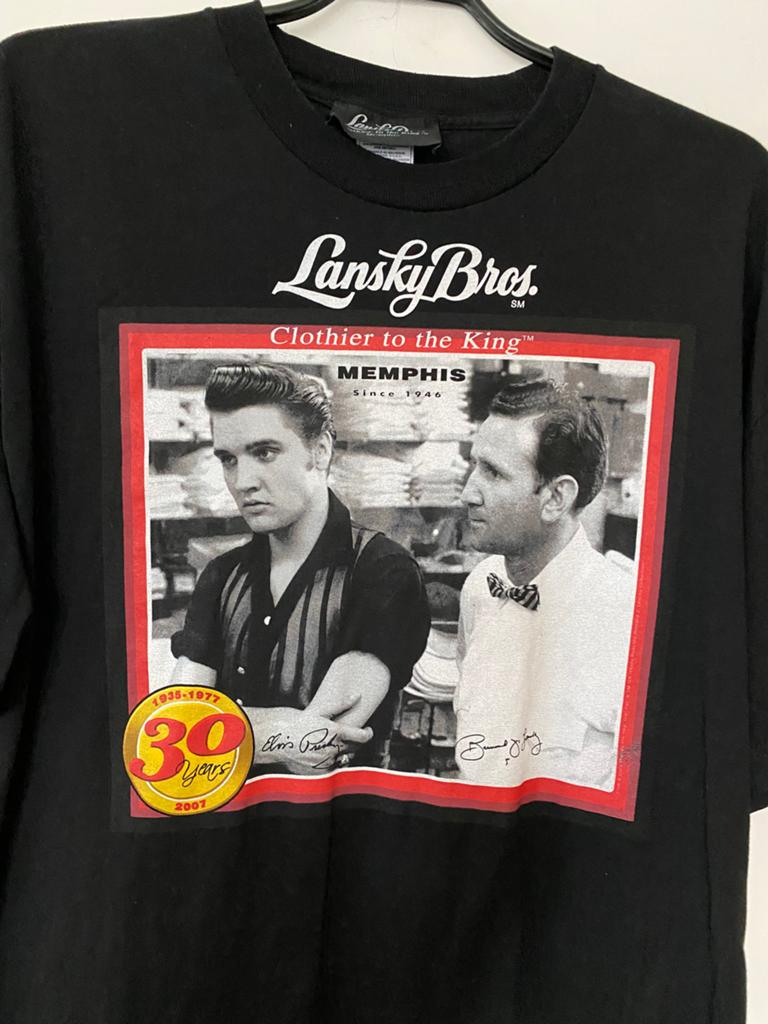 Elvis Presley shirt van Lansky Bros., USA, Zwart, Maat 56/58 (XL), Ophalen of Verzenden