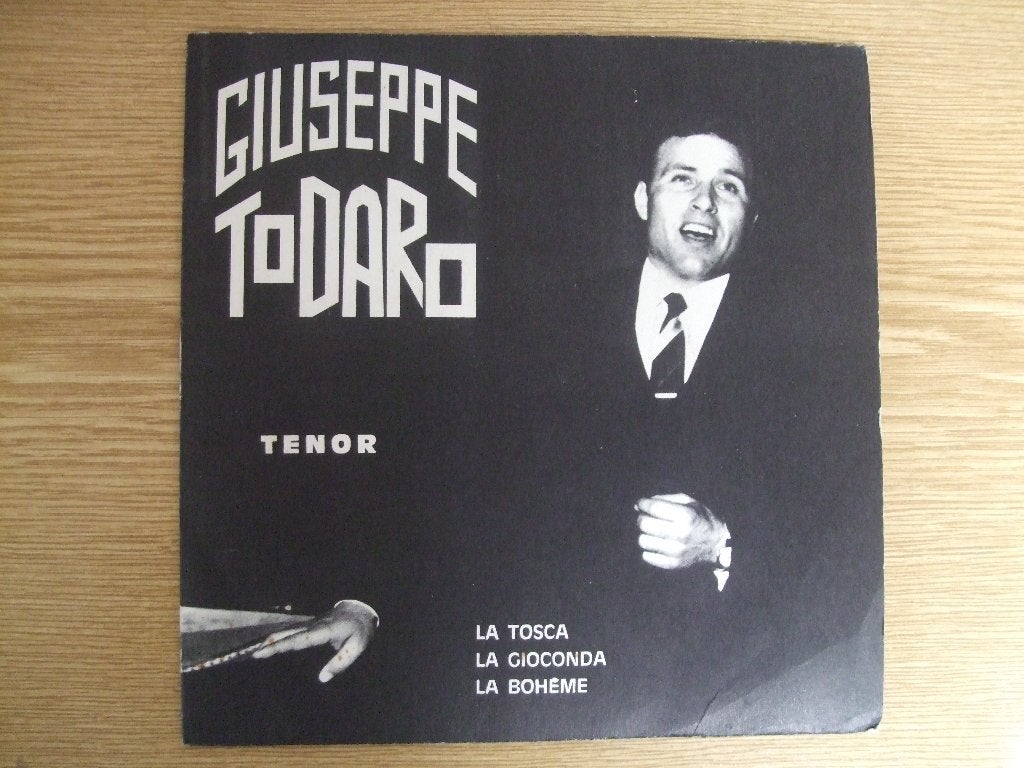 EP   GIUSEPPE TODARO    LA TOSCA - LA GIOCONDA - LA BOHEME, Klassiek, 7 inch, Ophalen of Verzenden, Zo goed als nieuw