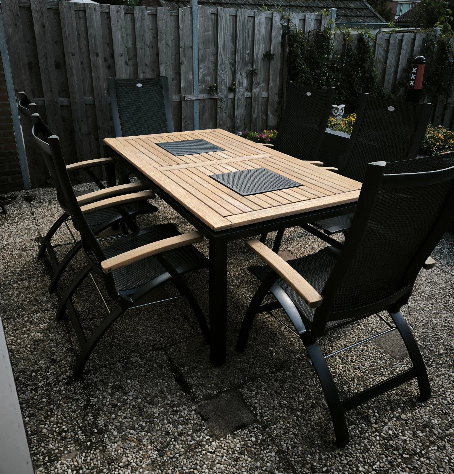 6 persoons Hartman Primo/DaVinci tuinset., Ophalen, Gebruikt, 6 zitplaatsen, Tuinset