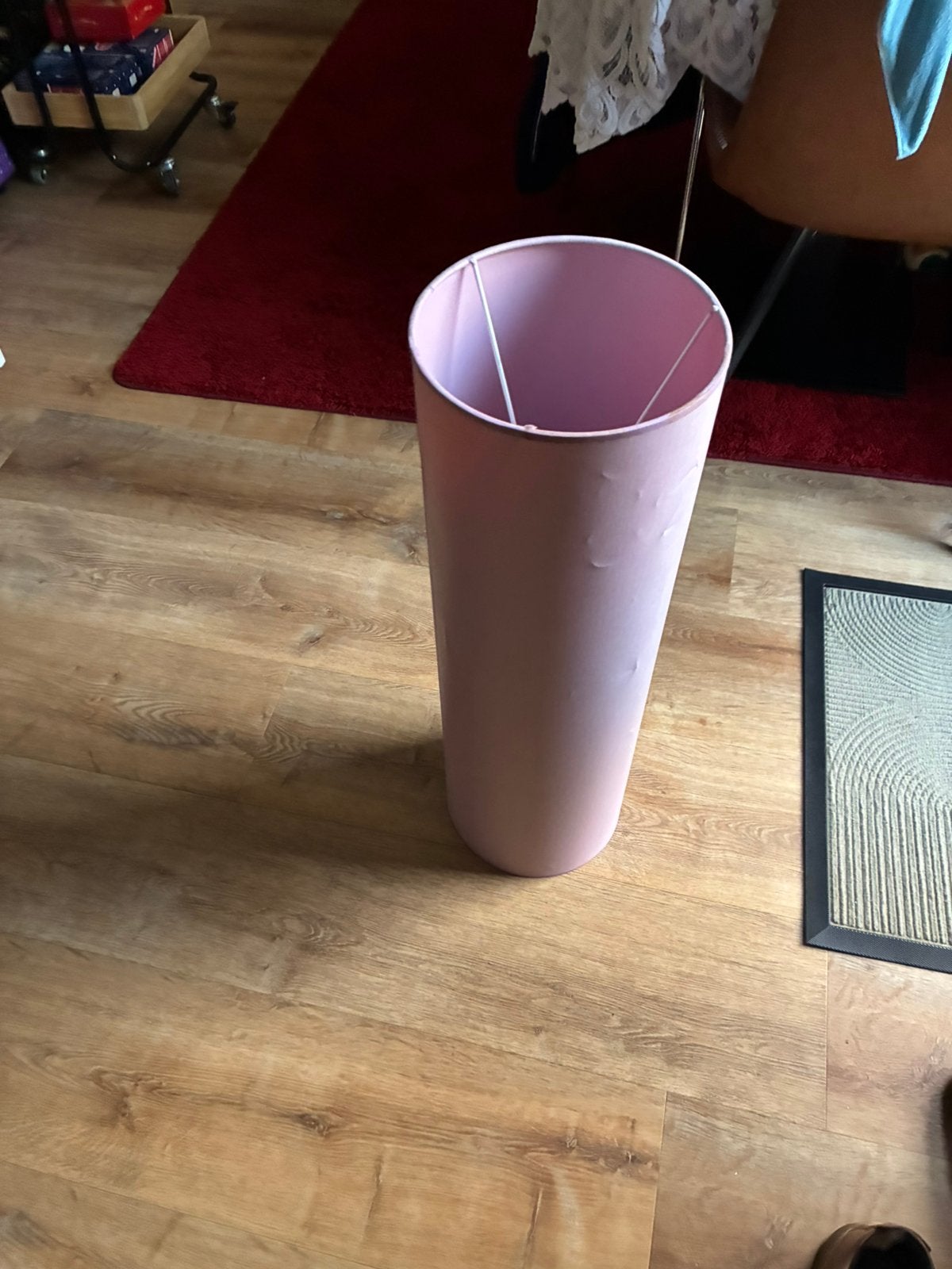 Lichtpaars lampenkap  smalle kap 70cm bij 26cm voor e27, Ophalen of Verzenden, Zo goed als nieuw