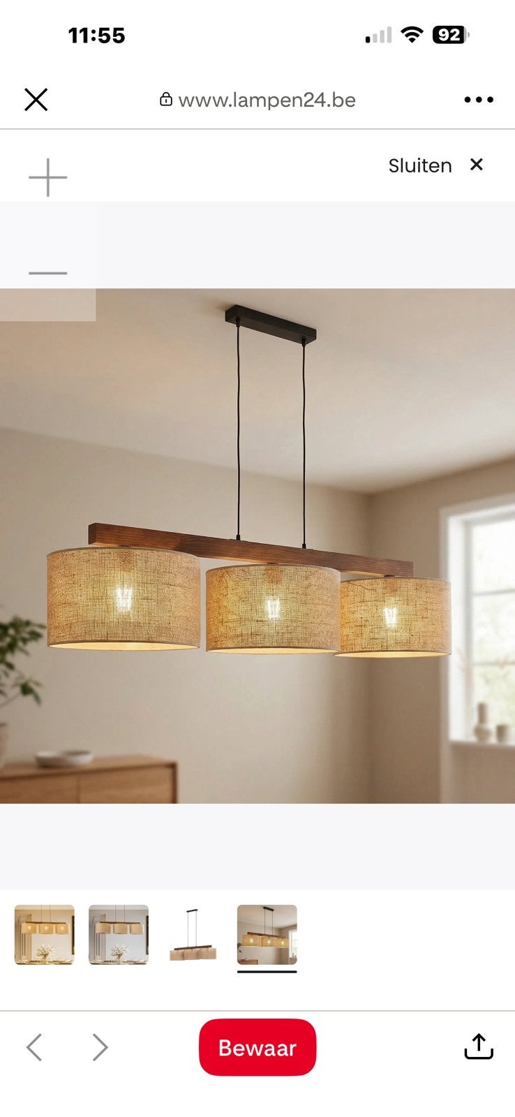 Tafel hanglamp nieuw, Ophalen, Nieuw, Japandi