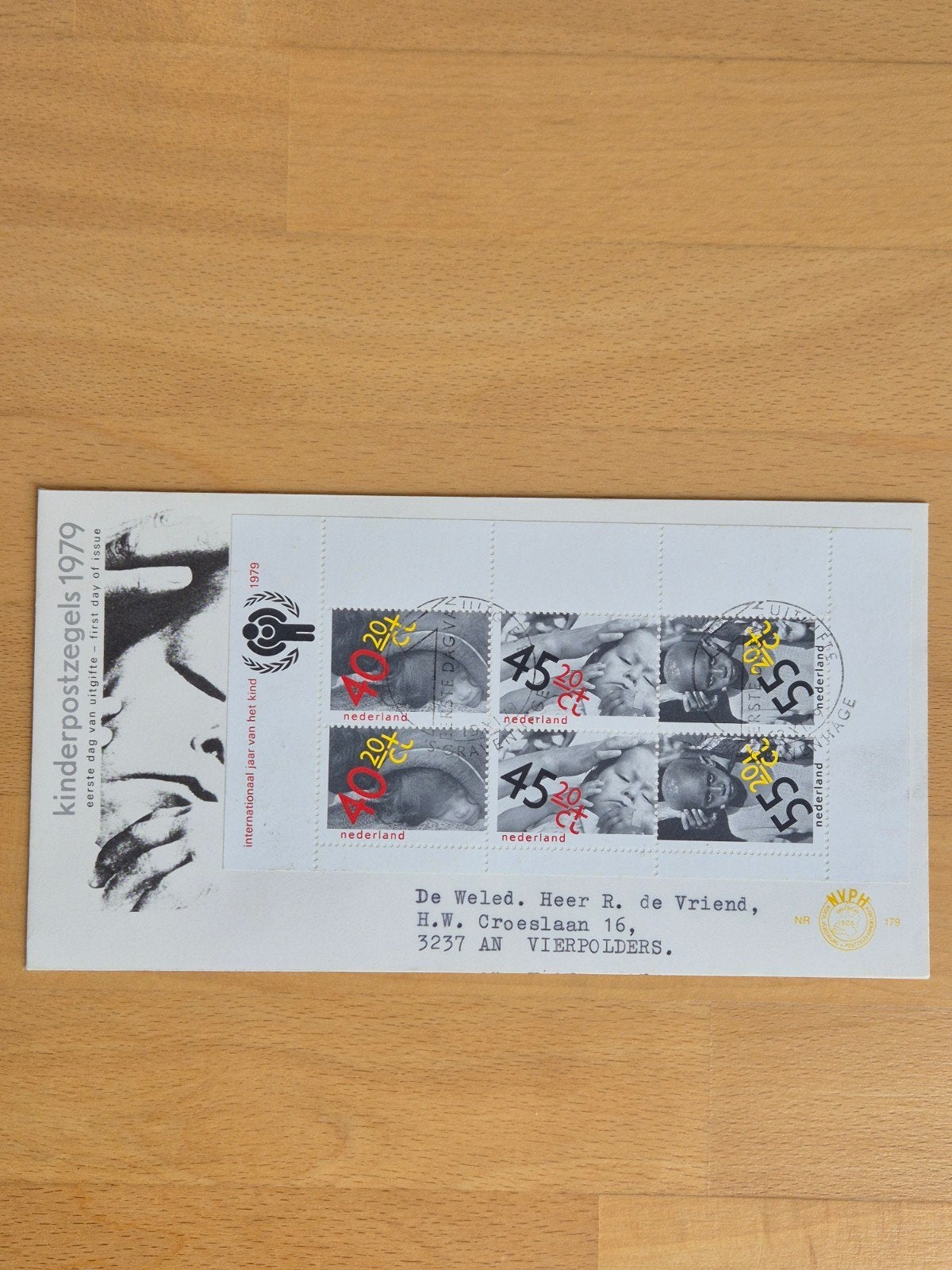 FDC 1979 Nederland kinderpostzegels, Postzegels en Munten, Ophalen of Verzenden, Beschreven, Nederland