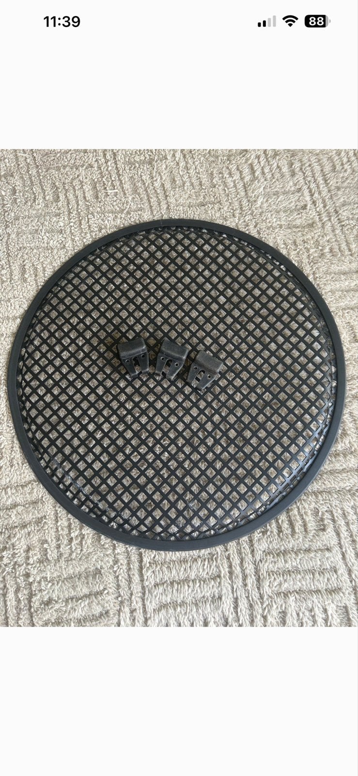 Speakerrooster met bevestigingsclips 15 inch, Ophalen of Verzenden, Gebruikt