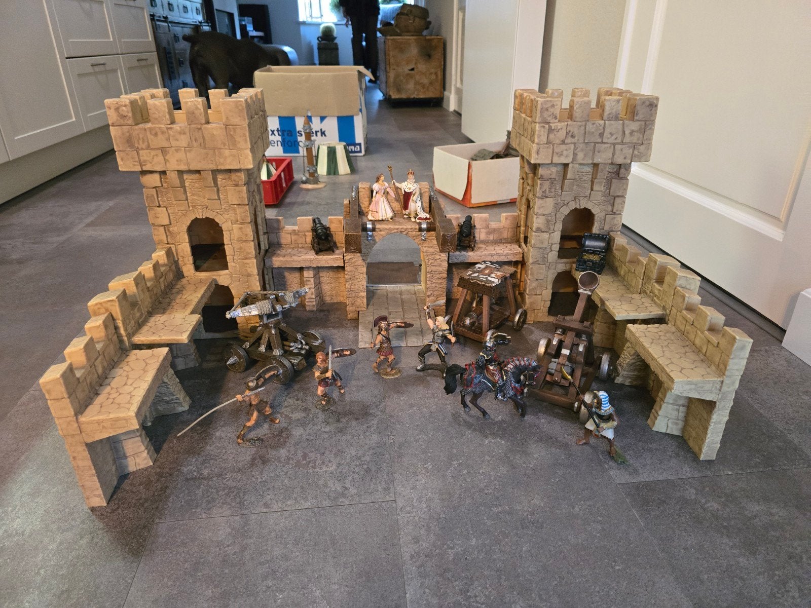 schleich ridders kasteel, Ophalen of Verzenden, Zo goed als nieuw, Beeldje of Figuurtje