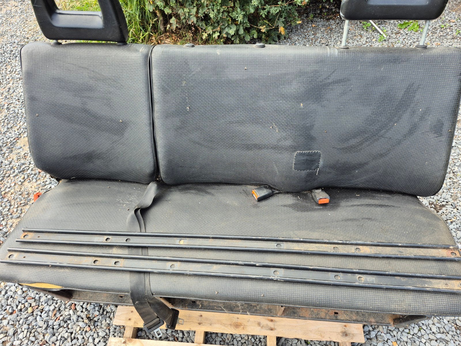 3-zitsbank met schuifrails voor VW Transporter T3 (1985), Auto-onderdelen, Ophalen, Gebruikt, Volkswagen