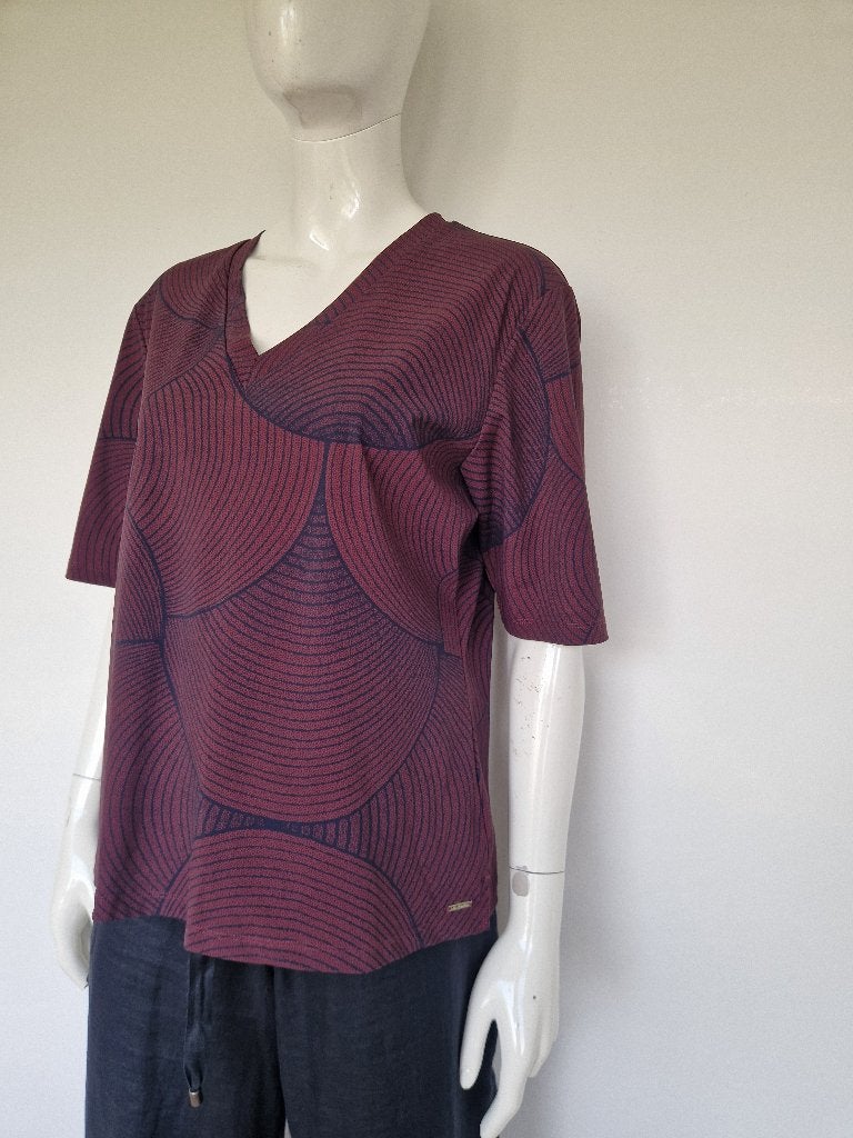 Mi Piace top met grafische print. Maat 42. Grafische print., Kleding | Dames, Tops, Mi Piace, Overige kleuren, Nijmegen, Ophalen of Verzenden