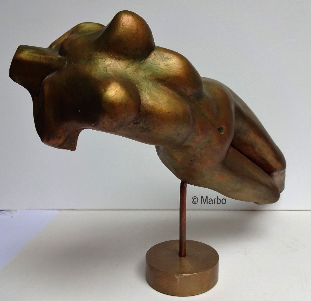 torso op koperen voet, Ophalen
