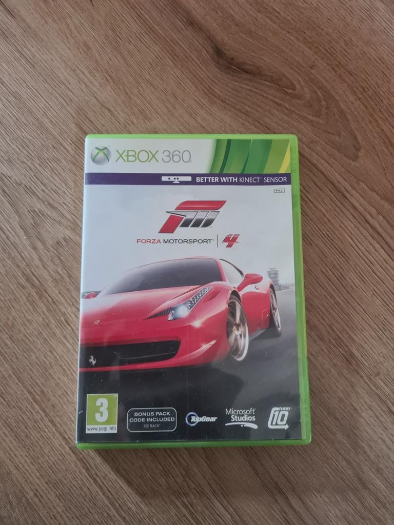 Forza Motorsport 4 Xbox 360 - Racegame met Kinect support, Spelcomputers en Games, Online, Gebruikt, 1 speler, Racen en Vliegen