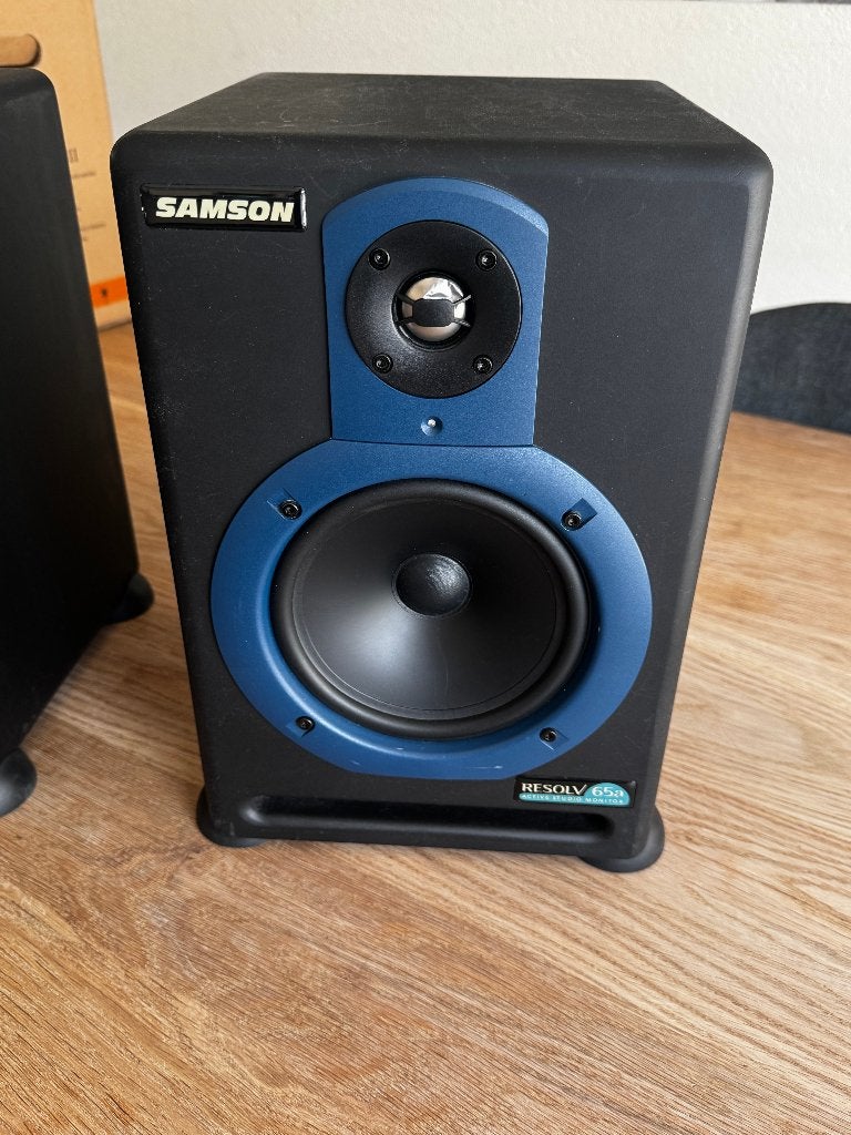 Samson Resolv 65a Studio Monitor Speakers (set van 2), Audio, Tv en Foto, Luidsprekers, Gebruikt, Front, Rear of Stereo speakers