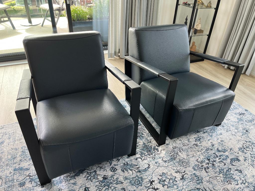 Leren fauteuils “touch” van shopx, Ophalen, 75 tot 100 cm, Zo goed als nieuw, 50 tot 75 cm