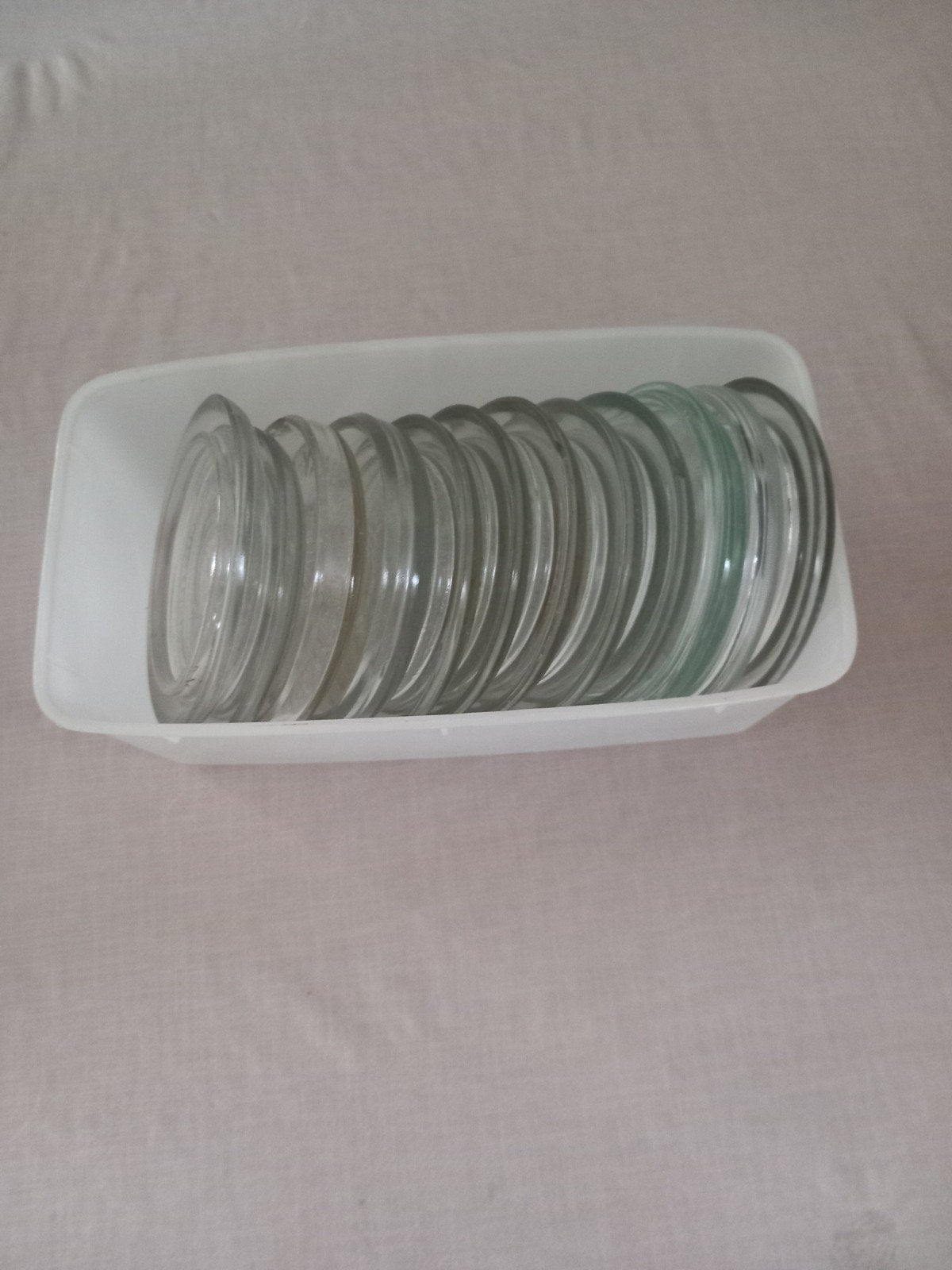 Weckpotten  deksels, Huis en Inrichting, Keuken | Potten en Pannen, Ophalen, Zo goed als nieuw, Glas, Pot, Bus of Blik