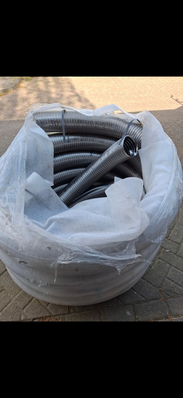 150 mm Dubbellaags flexibel 10 meter, Ophalen, Afvoer, 6 meter of meer, Nieuw