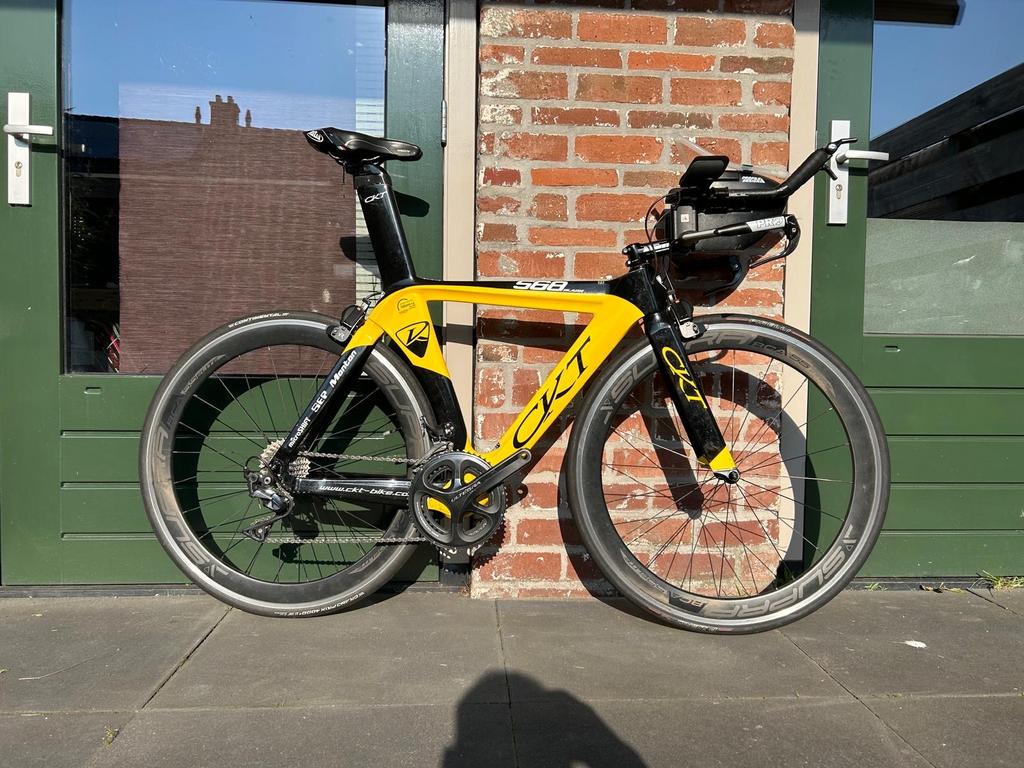 CKT Carbon Racefiets met Carbon Velgen en Velgremmen, Gebruikt, Carbon, Velgrem, Meer dan 20 versnellingen