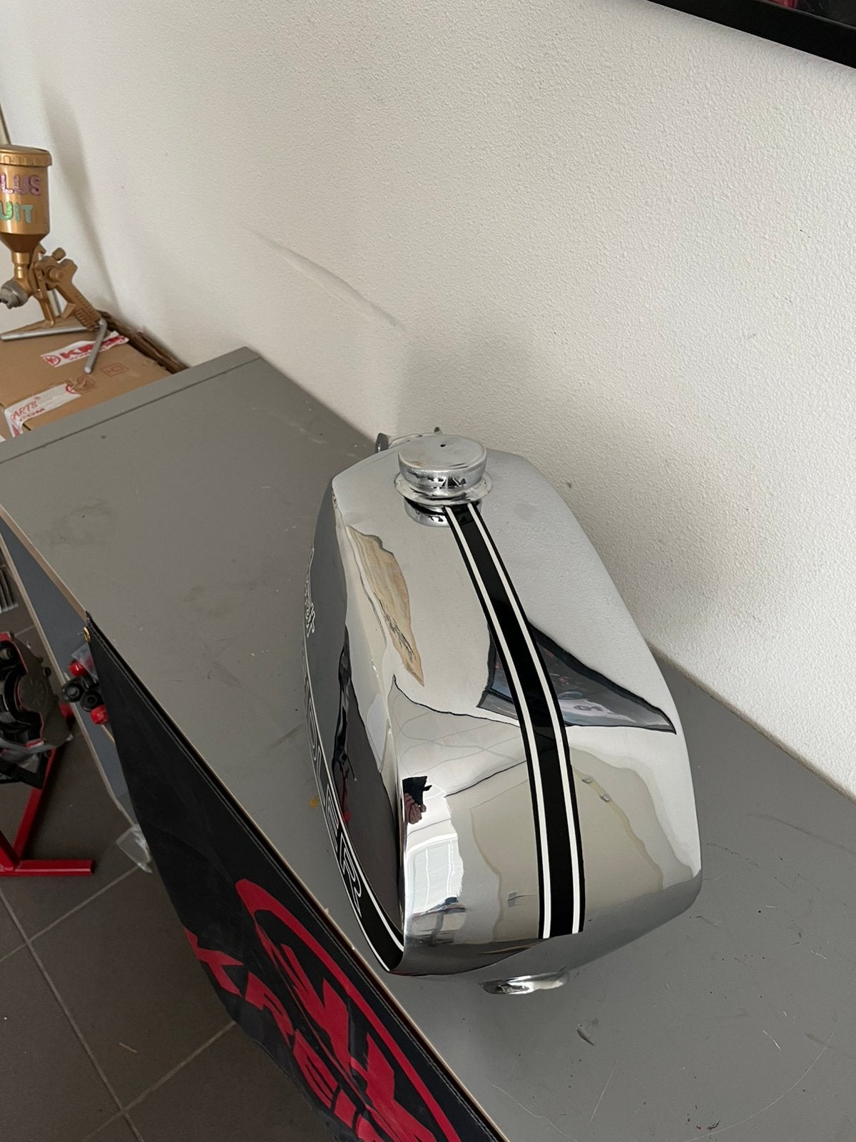 Foto 5 van Kreidler bloktank chroom nieuw
