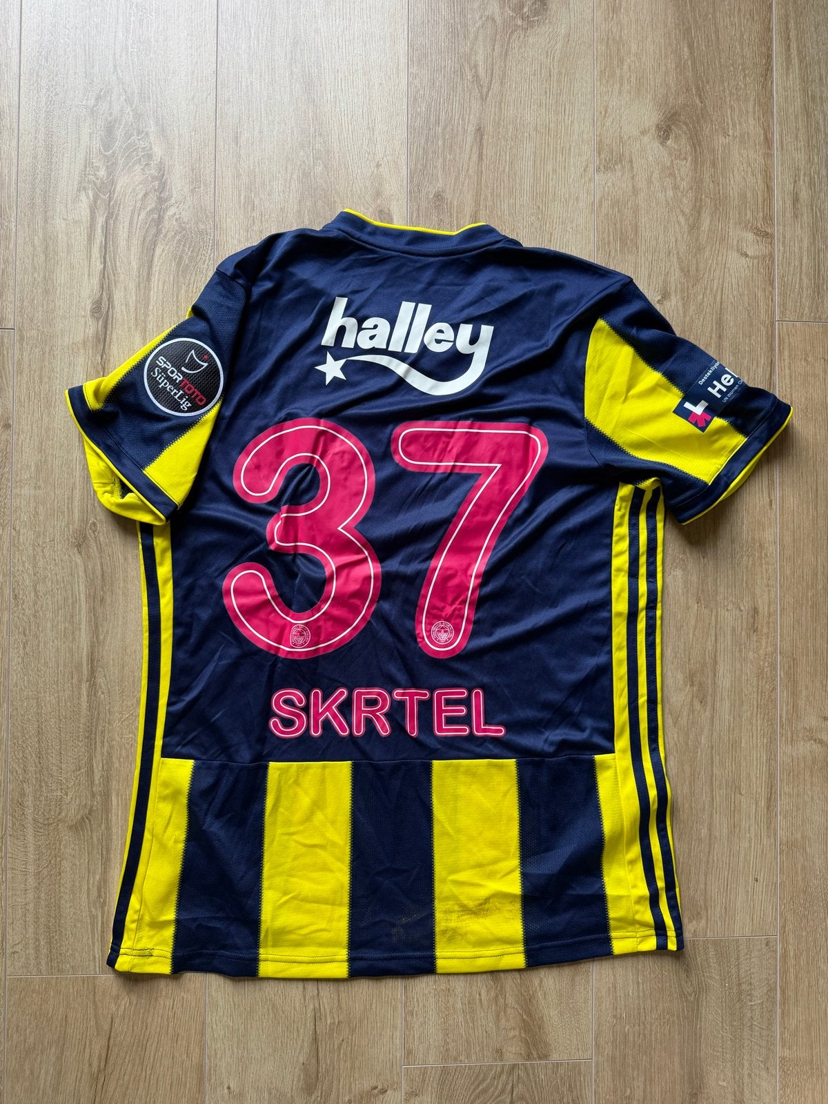Matchworn Fenerbahçe Martin Škrtel #37 Süper Lig Adidas, Maat L, Ophalen of Verzenden, Gebruikt, Shirt
