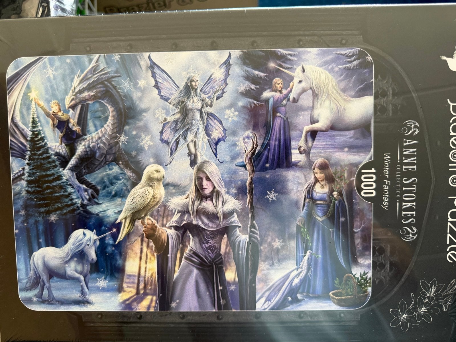 4 Nieuwe Anne Stokes Puzzels - 3x 1000, 1x 1500 stukjes, Ophalen of Verzenden, 500 t/m 1500 stukjes, Nieuw, Legpuzzel