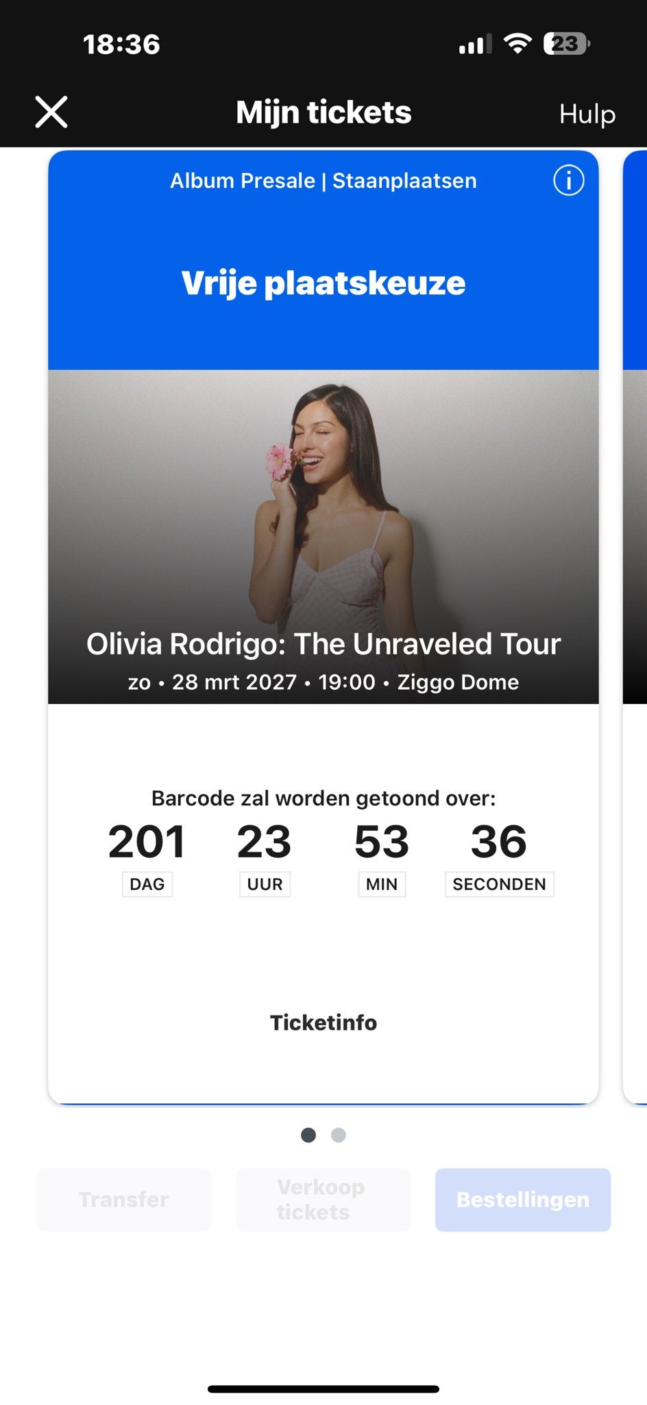 Olivia rodrigo tickets, Tickets en Kaartjes, Twee personen, Maart