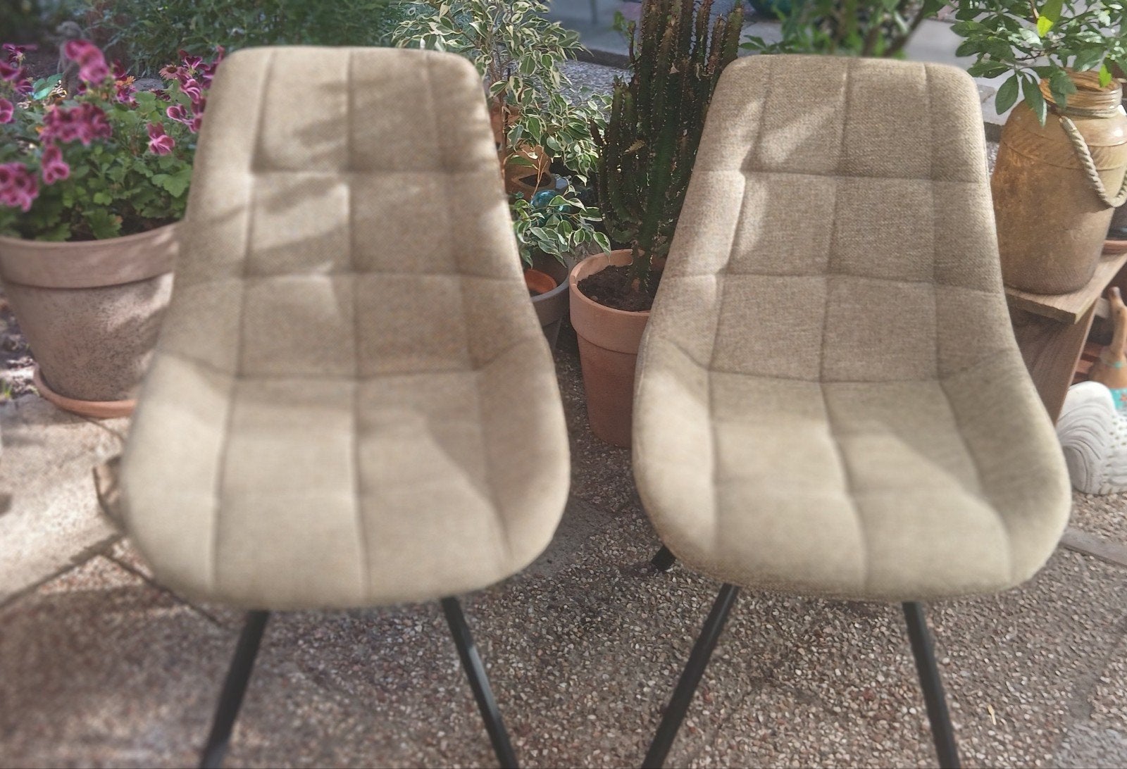 Set Eetkamerstoelen, Ophalen, Gebruikt, Overige kleuren, Stof